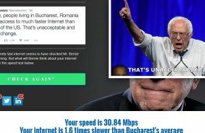 Bernie Sanders’ tweet about the internet speed gets funny replies from Romania
