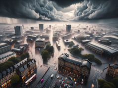 Inundații în urma furtunii Babet ce afectează regiunea West Midlands