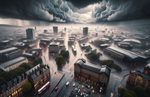 Inundații în urma furtunii Babet ce afectează regiunea West Midlands